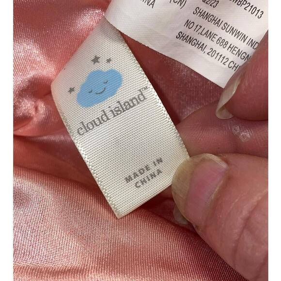 Cloud Island 14" Flamingo Lovey Plush Security Blanket Satin Trim Nursery Gift - Picture 10 of 12